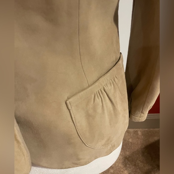 Theory tan suede jacket size 8 - Picture 11 of 11